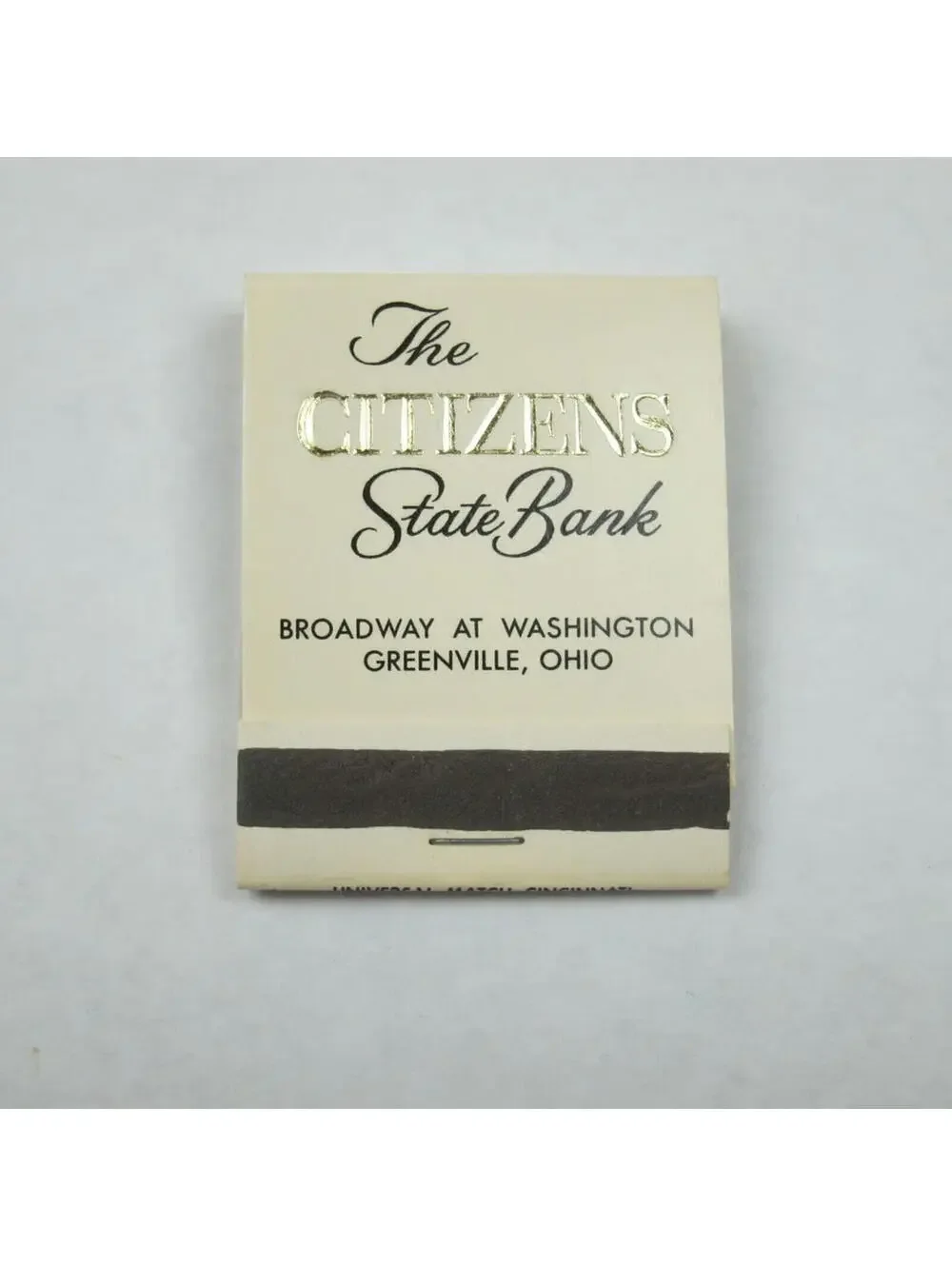 4 Vintage Matchbooks Greenville Ohio Banks GNB, Second National, Citizens State